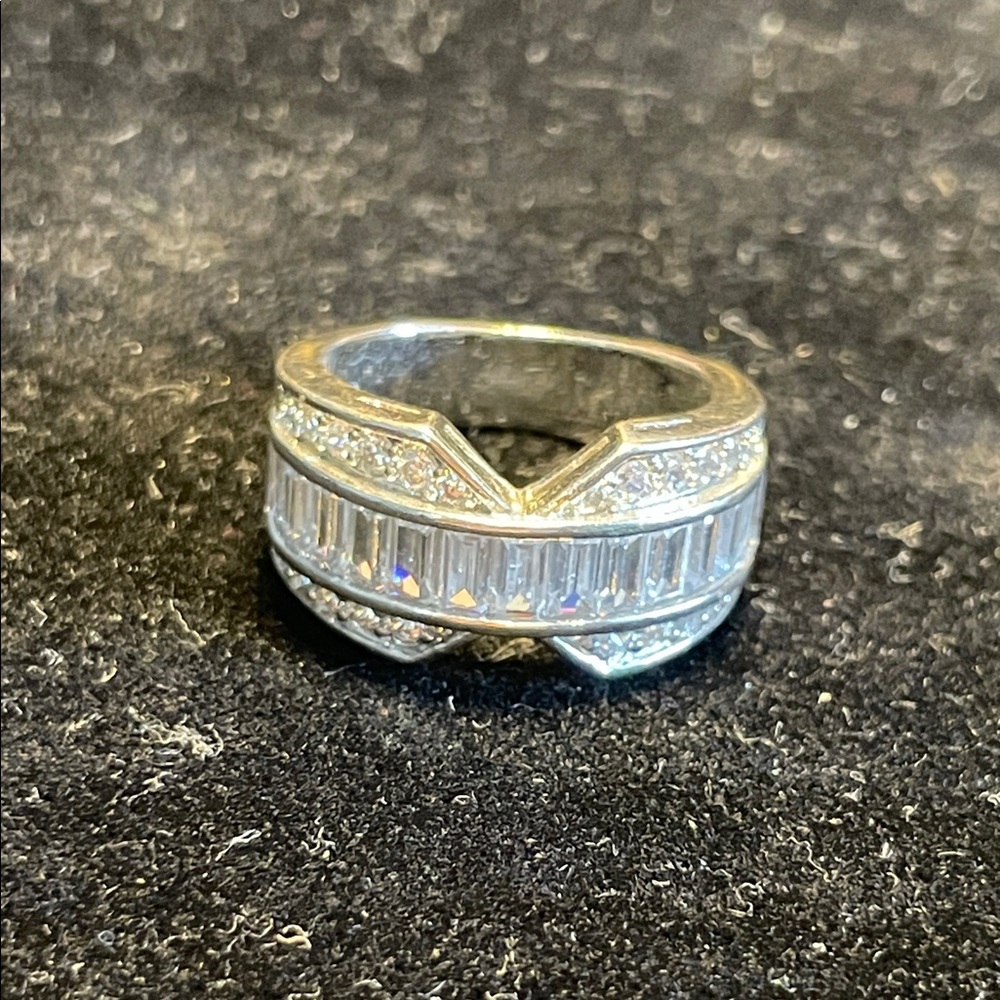 Elegant Moissanite Eternity Band Ring